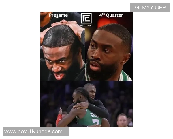 杰伦布朗意外撞击K乔治白T恤沾满发际线粉成新焦点 杰伦布朗意外撞击K乔治白T恤沾满发际线粉成新焦点